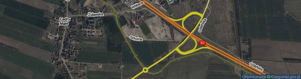 Zdjęcie satelitarne Szkolna ul.